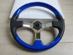 VOLANTE SPORTIVO DM 35 COLORE BLU LUCIDO AUTO D EPOCA /TUNING
