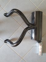 Marmitta sportiva con un terminale cromato tipo 2 in 1 Fiat 500 F/L