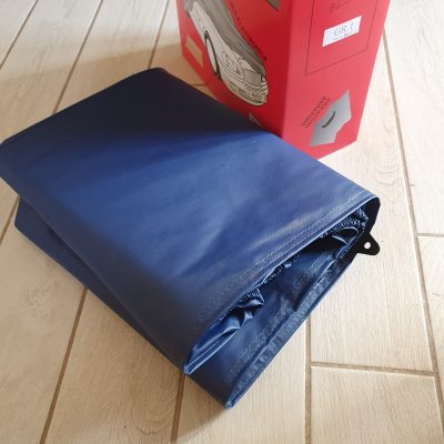 Telo copriauto da esterno blu Fiat 500