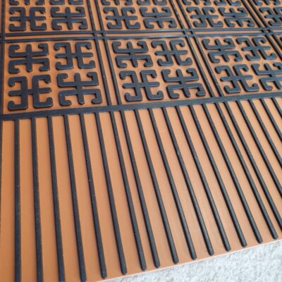 Kit sovratappeti in gomma ocra Fiat 500