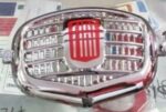 Fregio anteriore centrale in plastica cromata Fiat 500 N/D