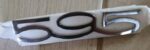 Scritta cromata 595 Abarth per cofano motore  11,5 x 2,5 cm
