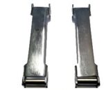 Staffe cromate alzacofano posteriore Fiat 500