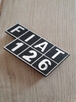 Fregio posteriore Fiat 126  in plastica