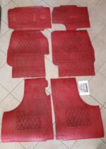 Kit sovratappeti in gomma colorati ROSSI   Fiat 600 epoca