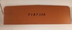 PIANALE CAPPELLIERA POSTERIORE PER FIAT 126  FSM  COLORE OCRA