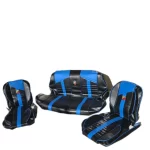 KIT FODERINE  SPORTIVE  FIAT  500EPOCA  F L - NERO BLU